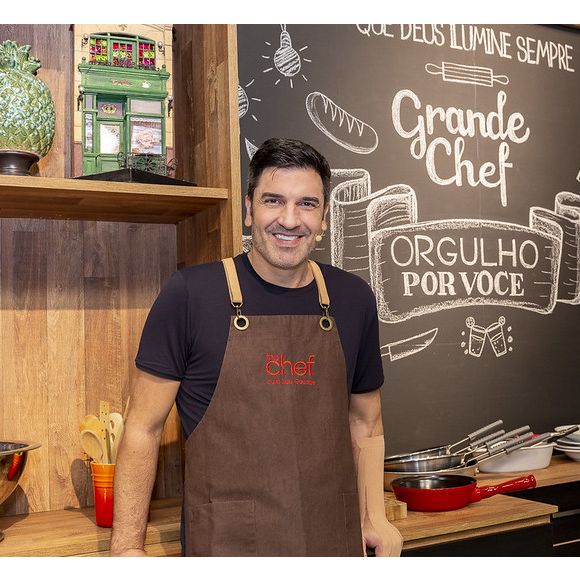 Edu Guedes é um famoso chef de cozinha, e foi apresentador do 'The Chef', da Band.