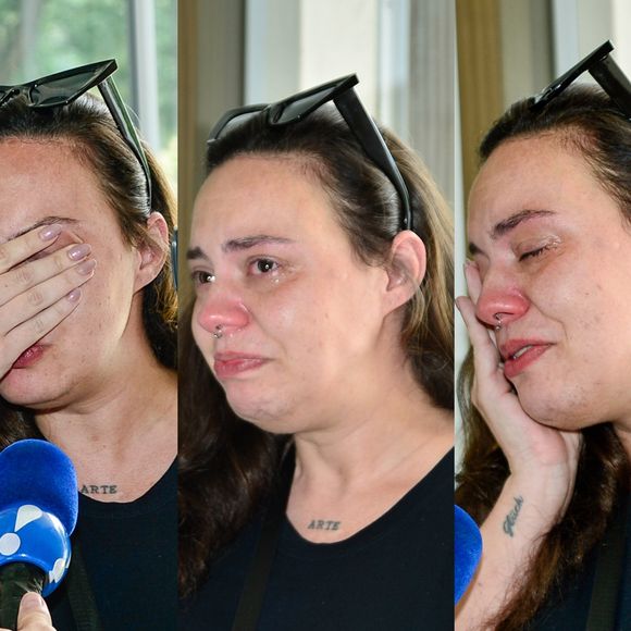 Grávida, filha de Gerson Brenner chora no velório do pai após 21h de viagem de ônibus: 'Dizem que é só um corpo, mas é muito mais do que isso'