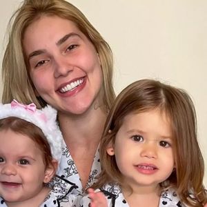 Virginia Fonseca em foto com as filhas, Maria Alice e Maria Flor