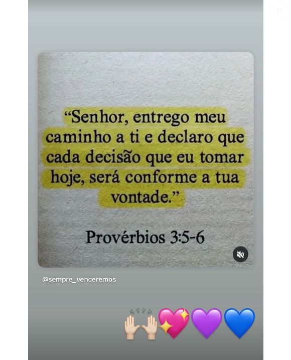 Virgínia usou trecho da Bíblia depois que Vini Jr. lhe pediu desculpas em post público no Instagram