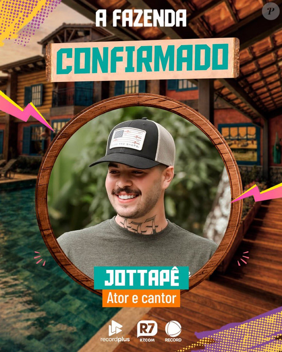 Jottapê - ator e cantor: Jottapê ganhou fama ainda adolescente ao interpretar Janjão em Chiquititas, do SBT, e posteriormente construiu carreira como cantor de funk. Nos últimos anos, anunciou uma mudança de direção musical, passando a investir na música gospel, antes de desembarcar no reality da Record