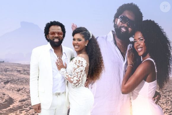 Do decote coração ao visual total white: os figurinos escolhidos por Thay Pereira e Xande de Pilares transformaram o casamento do casal em um verdadeiro desfile de glamour em pleno Rio de Janeiro