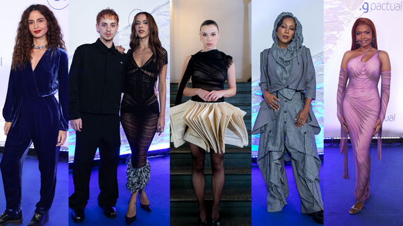 Alice Wegmann transforma livro em vestido e lidera desfile de famosos no Prêmio da Música Brasileira 2026; veja +20 looks