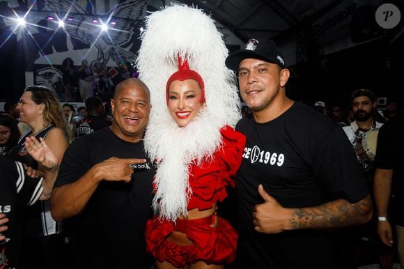 Sabrina Sato se encontrou com Marcelinho Carioca no ensaio da Gaviões da Fiel para o carnaval 2025