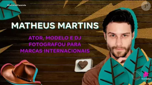 Matheus Martins, 28 anos - Artista que transita entre música (DJ) e atuação (participou de séries/novelas). (É um dos infiltrados)