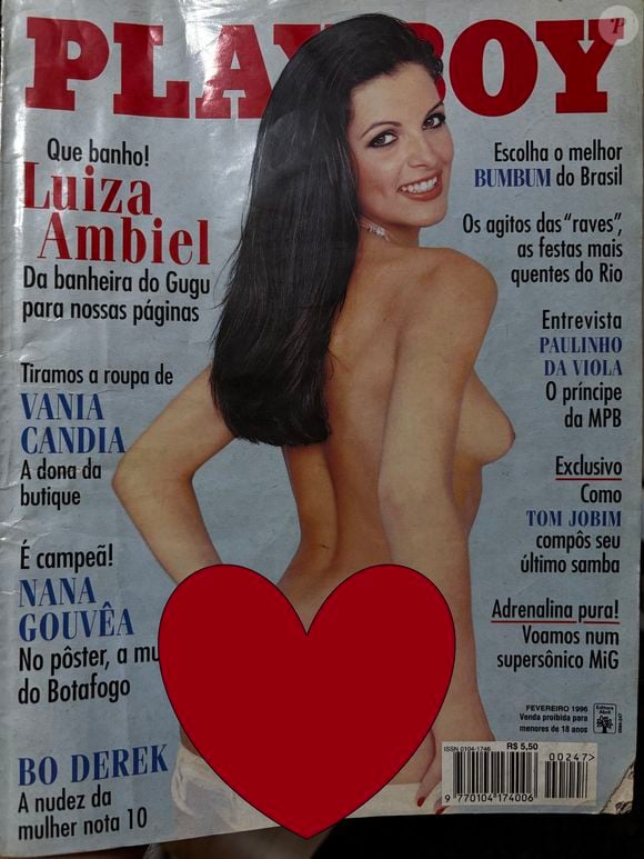Luiza Ambiel estampou capa da revista Playboy em 1996