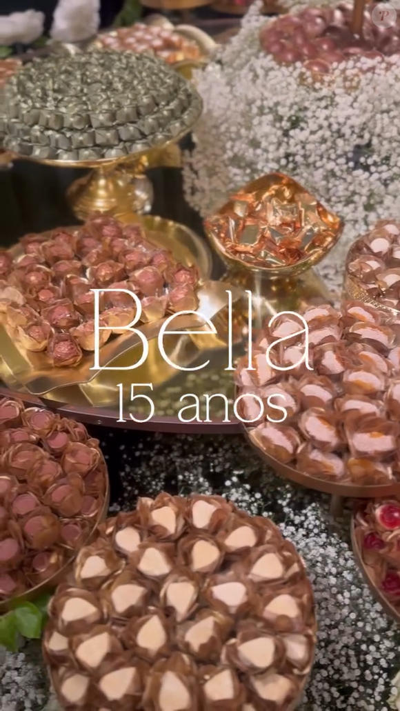 Doces finos foram servidos na festa de debutante da filha de Kaká e Carol Celico