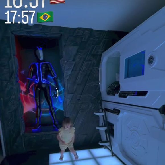 O quarto que será de Maria Alice tem como tema o filme 'Star Wars'