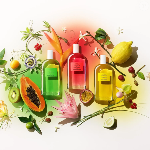 A fórmula do Vitamina Exótica é vegana, conta com ingredientes de origem natural e álcool vegetal, além de apresentar uma proposta de sustentabilidade com redução no uso de materiais e embalagens provenientes de fontes certificadas