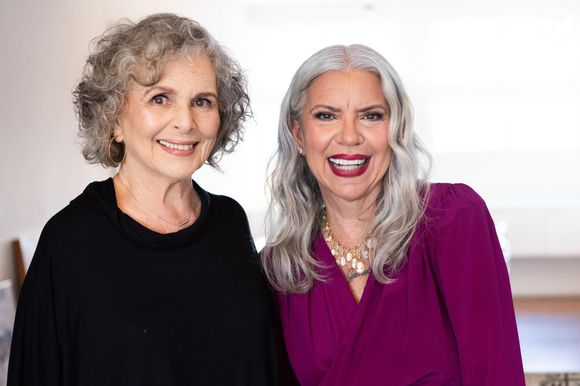 Astrid Fontenelle e Irene Ravache são exemplos de mulheres famosas e elegantes que assumiram os cabelos grisalhos