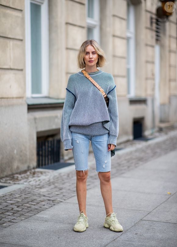 Bermuda é mais versátil do que parece e pode ser usado com peças mais quentinhas na parte de cima para os dias de temperatura amena