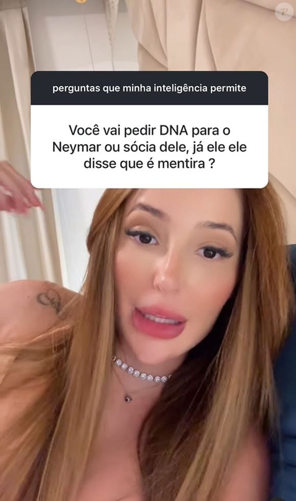 Any Awuada garantiu que não precisa pedir exame de DNA porque tem certeza que esteve com o jogador e não com algum sósia dele