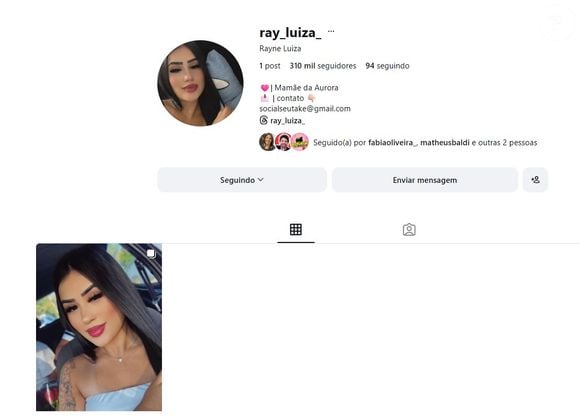 Depois do ocorrido, Rayne Luiza, até então esposa de Pedro, apagou a única foto que tinha com ele no Instagram e também retirou a menção ao participante da bio do Instagram