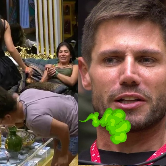 Guerra de pum no 'BBB 26'? 48 horas após levar de 'Tia' Milena, Jonas protagoniza novo 'ataque' de gás - e sobra para Breno!