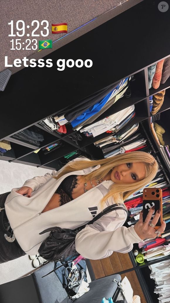 Virgínia está de férias em Madrid acompanhando a rotina de Vini Jr.