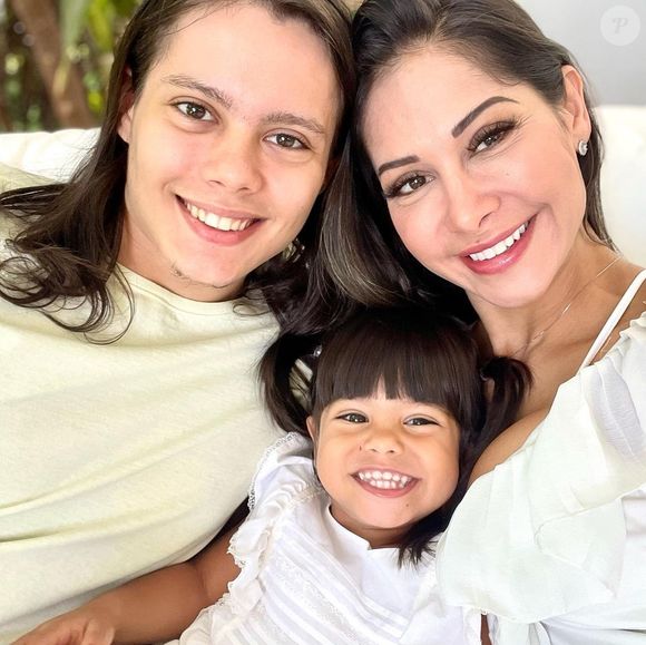 Maíra Cardi é mãe de três filhos, um de cada relacionamento