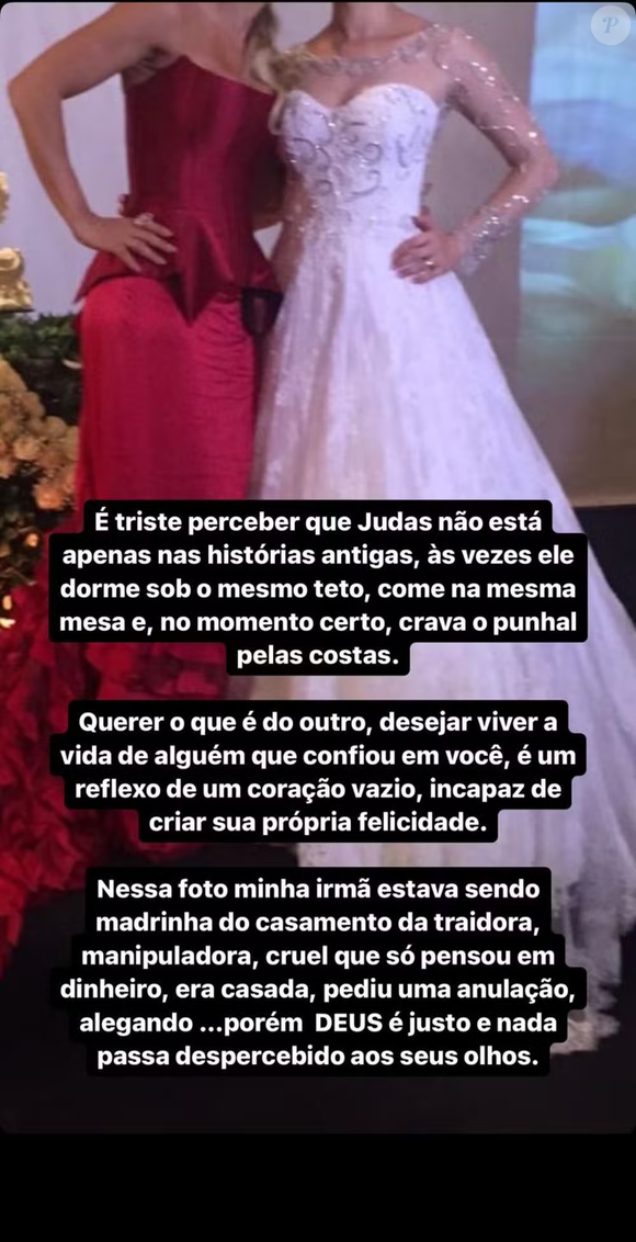 Camila Ângelo foi detonada pela tia Rayssa Ângelo em um desabafo no Instagram