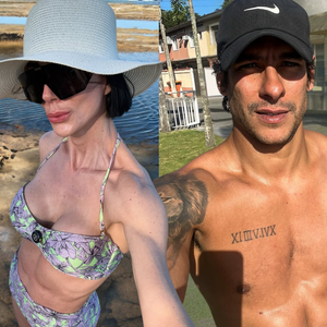 'A Fazenda 17': com alto risco de eliminação, Michelle Barros ganha carinho íntimo de Shia na piscina; assista