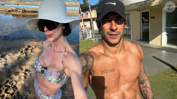 'A Fazenda 17': com alto risco de eliminação, Michelle Barros ganha carinho íntimo de Shia na piscina; assista