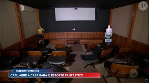 Casa milionária e de luxo que foi de Cafu reúne cinema para 8 pessoas