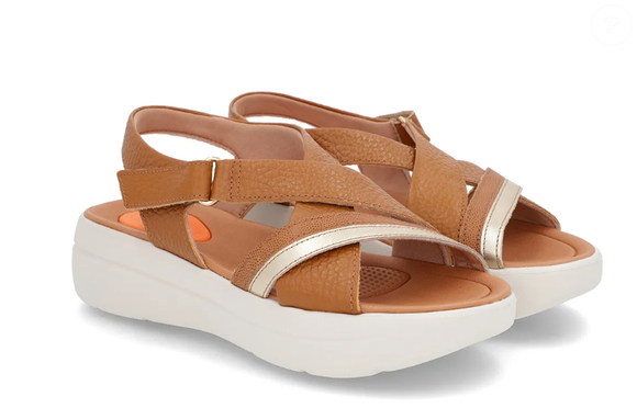 Sandália papete Usaflex: possui tecnologia anatômica, confeccionada em couro.