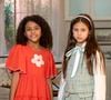 Bela (Lavínia Monteiro) e Vanessa (Mel Summers) na infância na novela 'Por você'