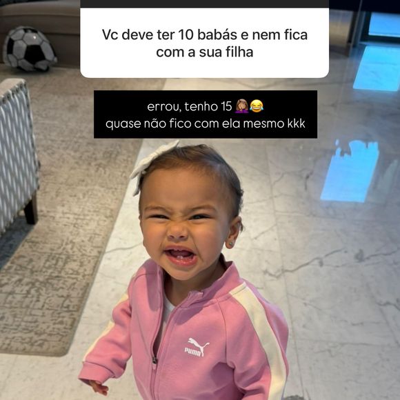 Bruna Biancardi ironizou perguntas de haters sobre sua rotina com Mavie