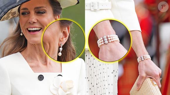 As pérolas de Lady Di e da Rainha Elizabeth II deram um toque ainda mais simbólico ao visual de Kate Middleton em seu primeiro garden party da temporada de 2026