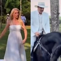 Botas com corselet & vestido fluido romântico: os dois vestidos de noiva usados por Ana Hickmann em ensaio pré-wedding