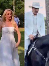 Botas com corselet & vestido fluido romântico: os dois vestidos de noiva usados por Ana Hickmann em ensaio pré-wedding