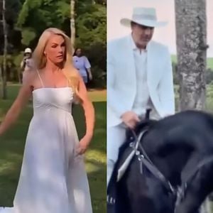 Botas com corselet & vestido fluido romântico: Ana Hickmann arrasa em ensaio pré-wedding com Edu Guedes com propostas diferentes