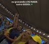 Virgínia Fonseca assistiu o jogo de um camarote no Maracanã ao lado de amigos