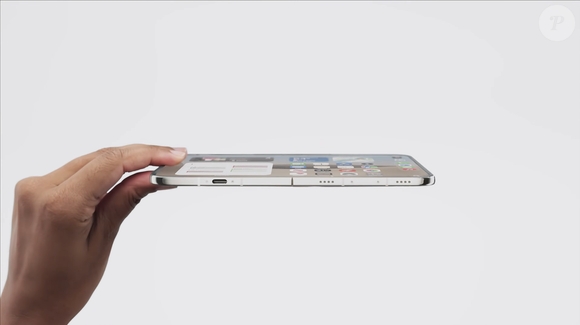 A estrutura e a cobertura da dobradiça do primeiro celular dobrável da Apple são feitas em titânio