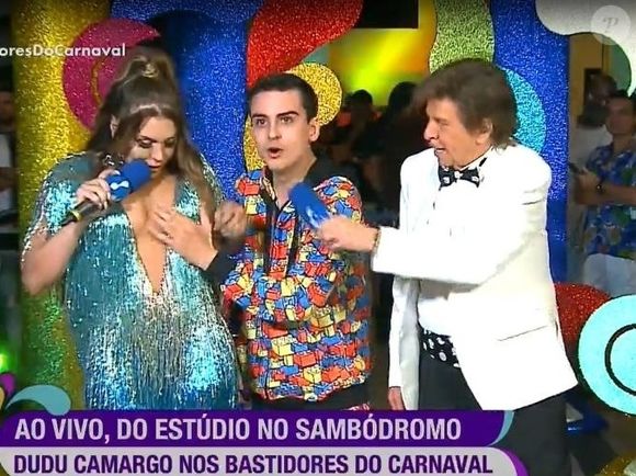 Dudu Camargo apalpou Simony em 2020 na cobertura do carnaval da RedeTV! e acabou processado pela cantora