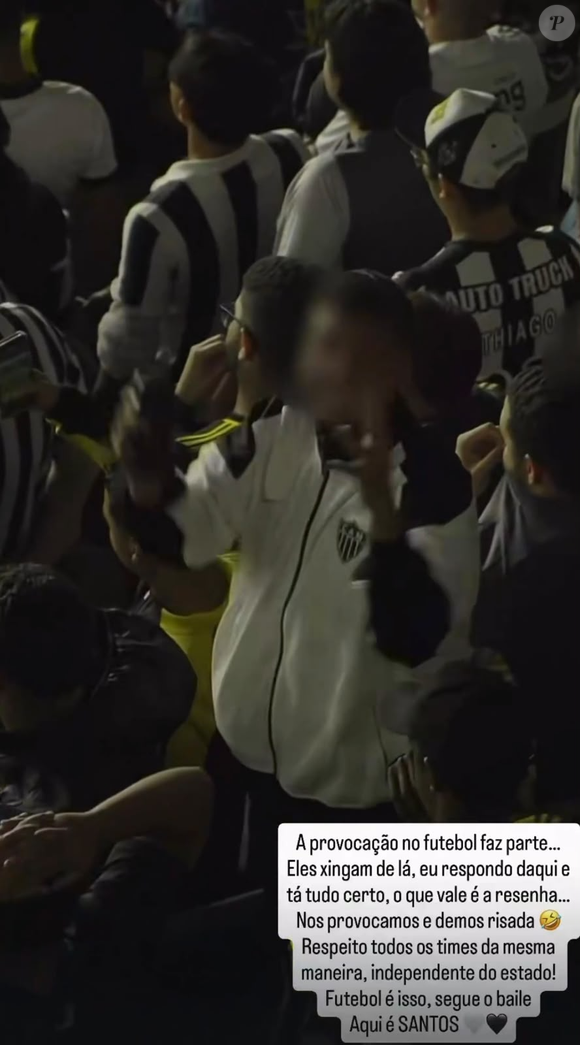 Neymar ironizou as críticas recebidas depois de se envolver em um bate-boca com torcedores do Atlético-MG no jogo do Santos