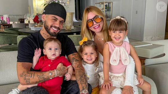 Virgínia e Zé Felipe tiveram três filhos ao longo dos 5 anos de casamento: Maria Alice, Maria Flor e José Leonardo