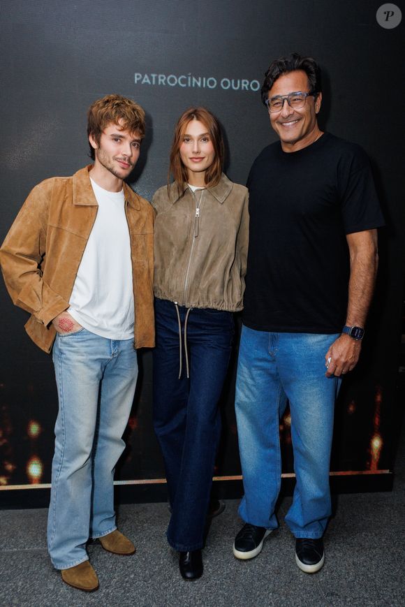 Luciano Szafir também acompanhou a estreia VIP de ‘Tina - Tina Turner, O Musical’ com Sasha Meneghel e João Lucas