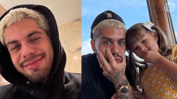 Zé Felipe está em Portugal, e vai passar o aniversário de Maria Alice longe, diante de sua agenda de shows.