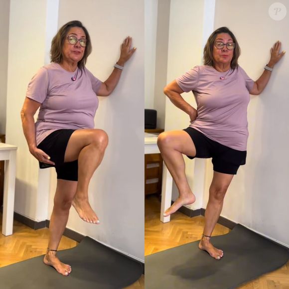 No pilates, fazer o exercício de abertura de quadril contra parede ajuda a fortalecer os quadris e também melhora a coordenação motora.