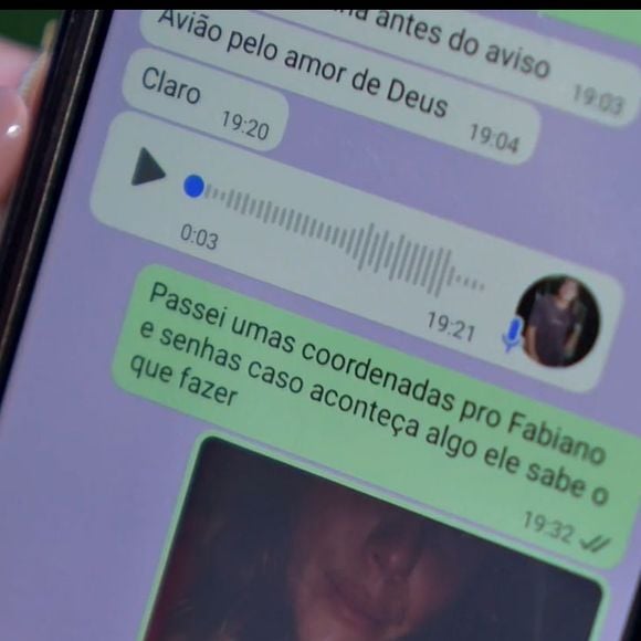 Durante a entrevista, Lívia Andrade revelou que chegou a enviar mensagens para familiares, se despedindo.