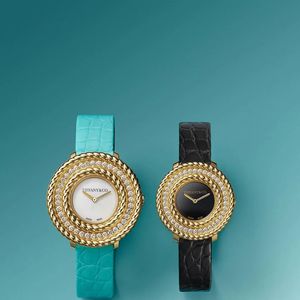 O Tiffany Rope, usado por Antonela Roccuzzo em Miami, faz parte da coleção inspirada nos desenhos de Jean Schlumberger e reúne ouro amarelo 18 quilates e diamantes