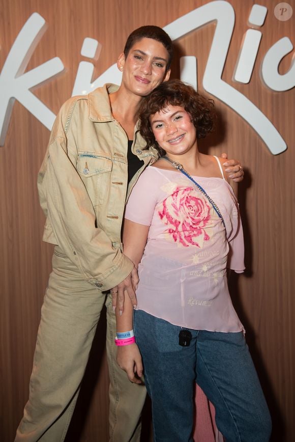 Laura Fernandez e a filha, Sol de Maria, no Rock in Rio