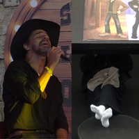 Barrada da festa do ‘BBB 26’, Ana Paula escapa de show improvisado - e desafinado! - de Cowboy: ‘Não quis passar vergonha na frente dela’