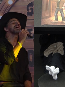 Barrada da festa do ‘BBB 26’, Ana Paula escapa de show improvisado - e desafinado! - de Cowboy: ‘Não quis passar vergonha na frente dela’