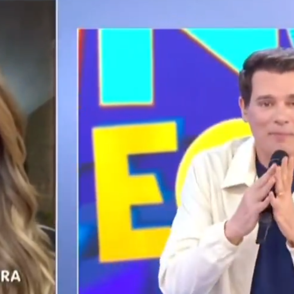 No programa do SBT, Paolla Oliveira manda recado especial para Celso Portiolli.