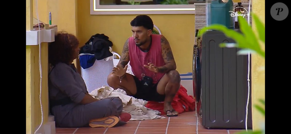 Luís Fellipe Alvim tentou fazer valer o cargo de Patrão durante discussão na lavanderia, mas enfrentou resistência de Sheila Barbosa