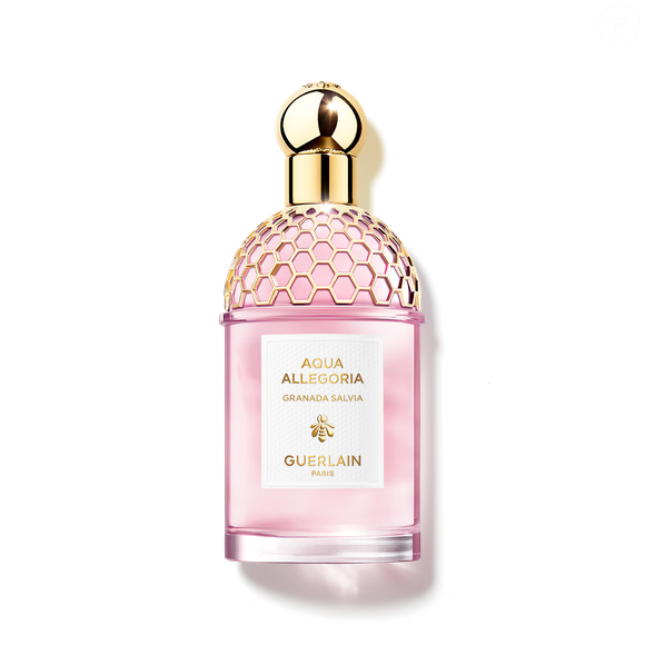 A composição de Granada Salvia, de Guerlain, reúne romã, sálvia e rosa, com um fundo de almíscar branco, musgo e patchouli que completa a proposta da fragrância