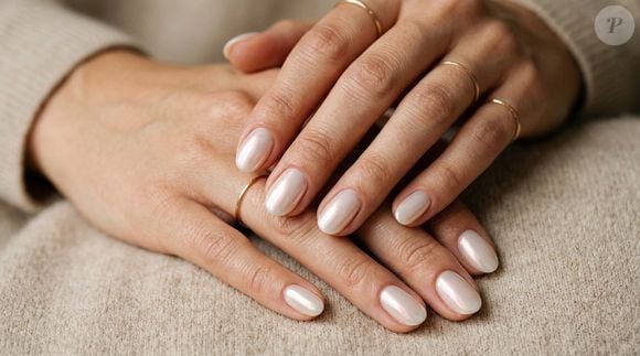 Unhas peroladas são um clássico em casamento