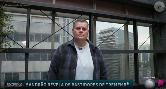 Sandrão concedeu uma entrevista ao 'Domingo Espetacular', da Record TV