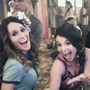 Fernanda Pontes nos bastidores da novela 'Flor do Caribe'